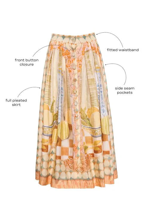 Hunter Bell Eva Skirt in Still Life Symphony