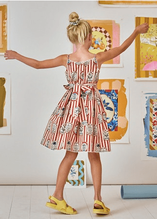 Hunter Bell Kids Grace Dress in Mallet Club