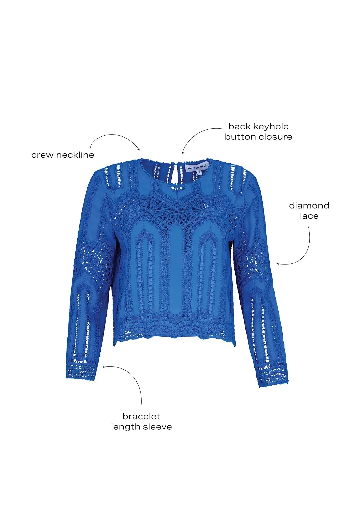 Hunter Bell Pippa Top in French Blue
