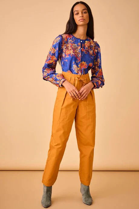 Hunter Bell Weekend Blouse in Watercolor Bouquet