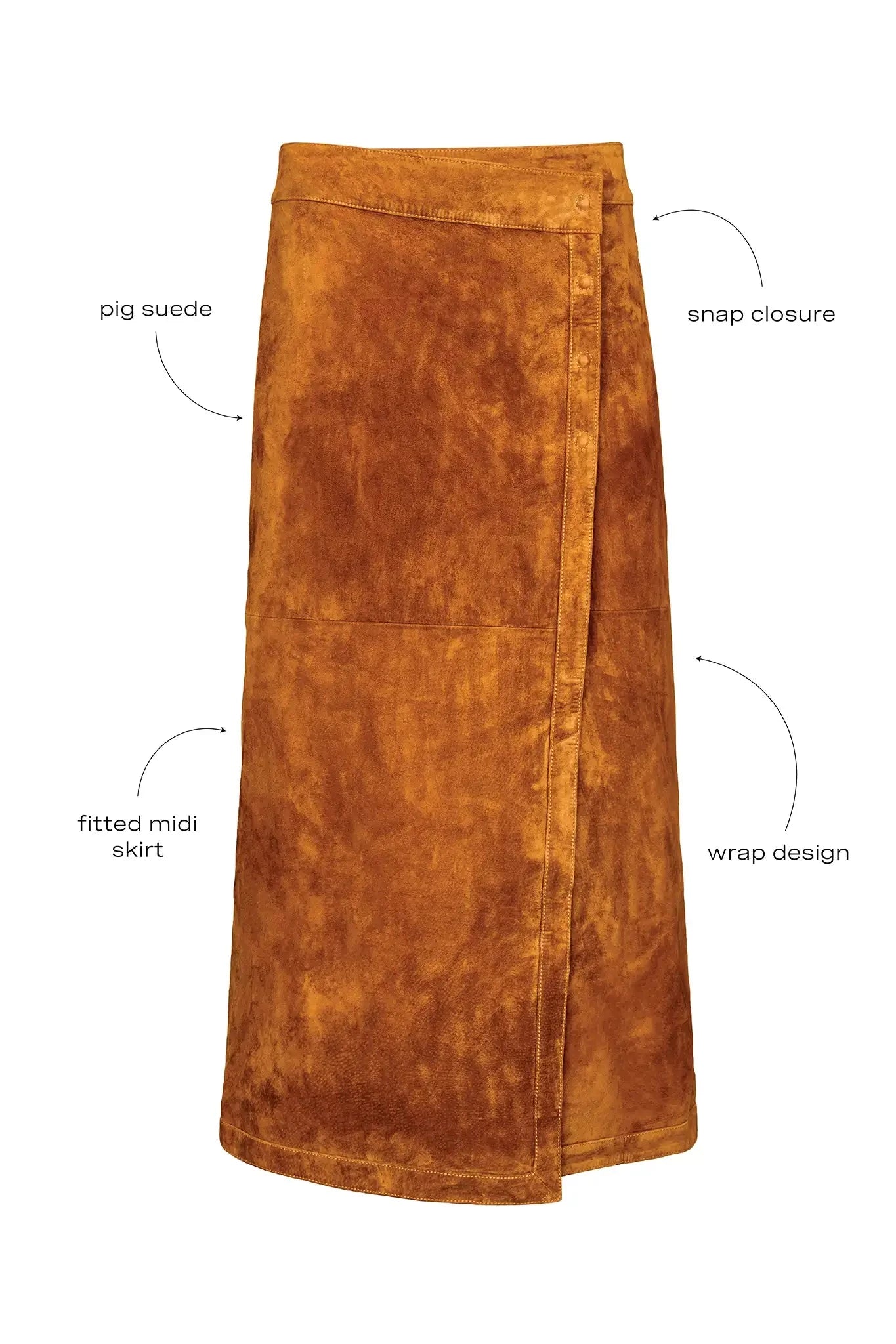Hunter Bell Winona Skirt in Nutmeg