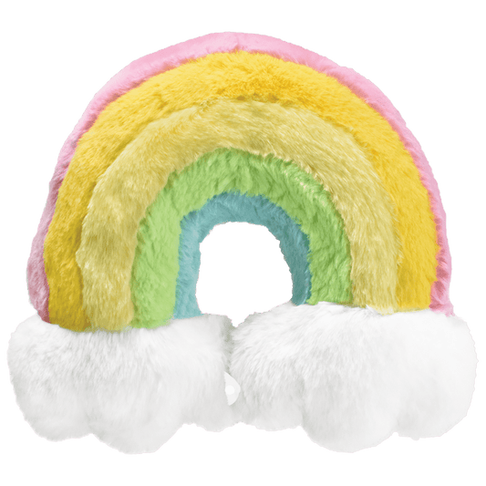 Iscream Rainbow Furry Neck Pillow