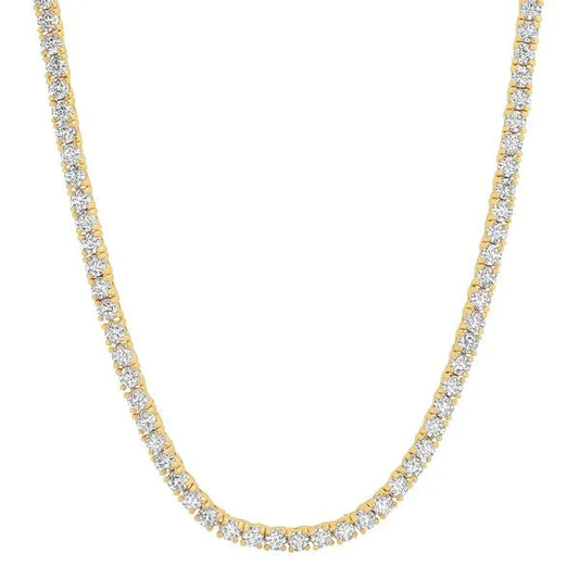 Jen Hansen 3MM Tennis Necklace 20" in Gold