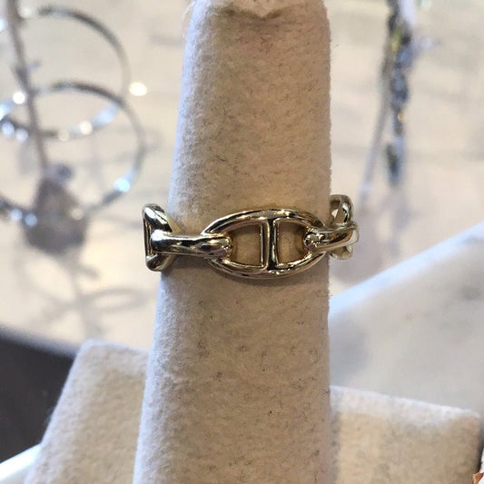 Jen Hansen Horsebit LinkRing Gold size 6