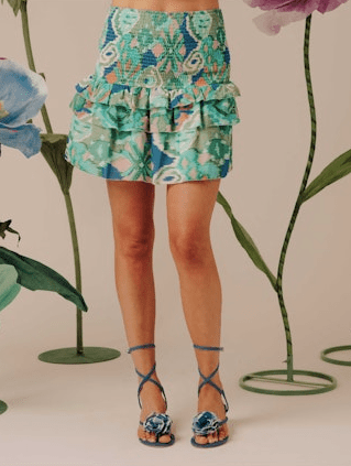 FINAL SALE- Love The Label Vera Skirt in Symphonic Ikat